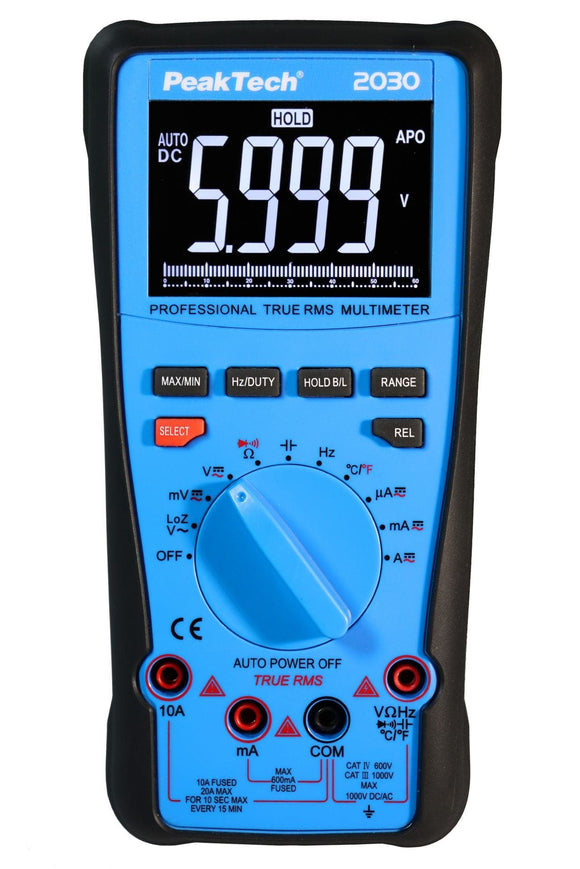 P 2030 - True RMS 1000 V Digitalmultimeter 6.000 Counts - MELTEC GmbH
