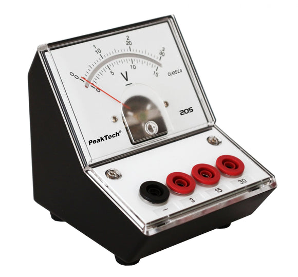 P 205-06 - Analog-Voltmeter 0 - 3 V - 15 V - 30 V DC (ED-205 3/30V) - MELTEC GmbH