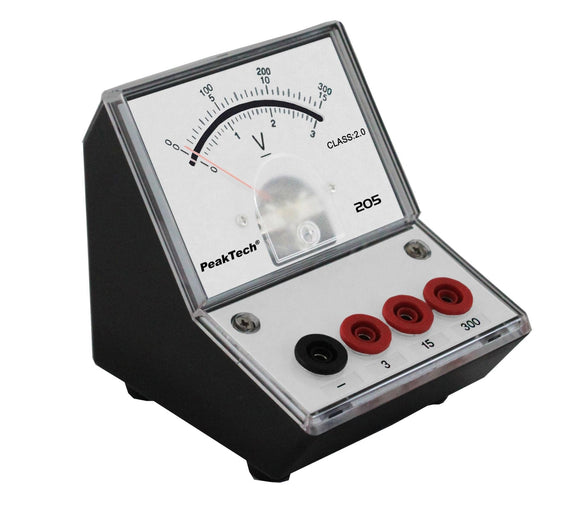 P 205-07 - Analog-Voltmeter 0 - 3 V - 15 V - 300 V DC (ED-205 3-300) - MELTEC GmbH