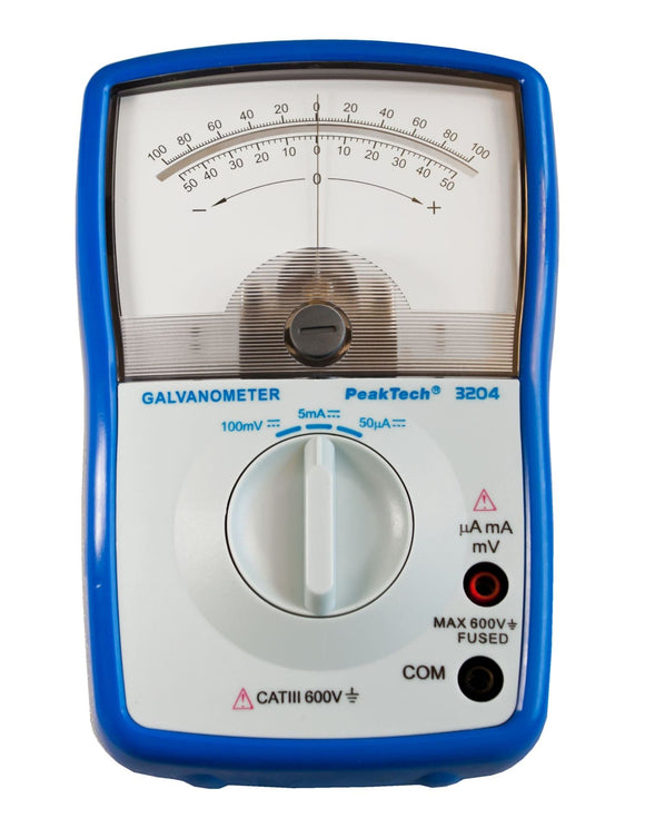 P 3204 - Analoges Galvanometer ~ 5 mA/100 mV DC - MELTEC GmbH