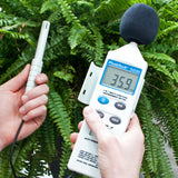 P 5035 - Multifunktions-Umweltmessgerät ~ mit Temperatur, Luftfeuchte, Lux, Schallpegel - MELTEC GmbH