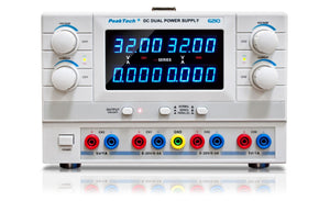 P 6210 - DC Linear Doppel-Labornetzgerät ~ 0 - 30 V / 0 - 5 A ~ mit LCD-Anzeige - MELTEC GmbH