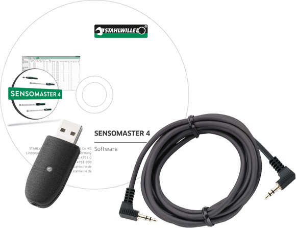 USB-Adapter und Klinkensteckerkabel mit Software SENSOMASTER 4 Nr. 7759-5 - MELTEC GmbH