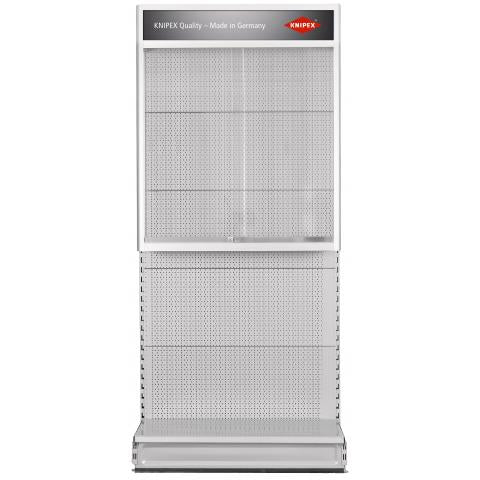 Vitrinen für Produktpräsentation, zur Montage an Lochplattenwänden KNIPEX