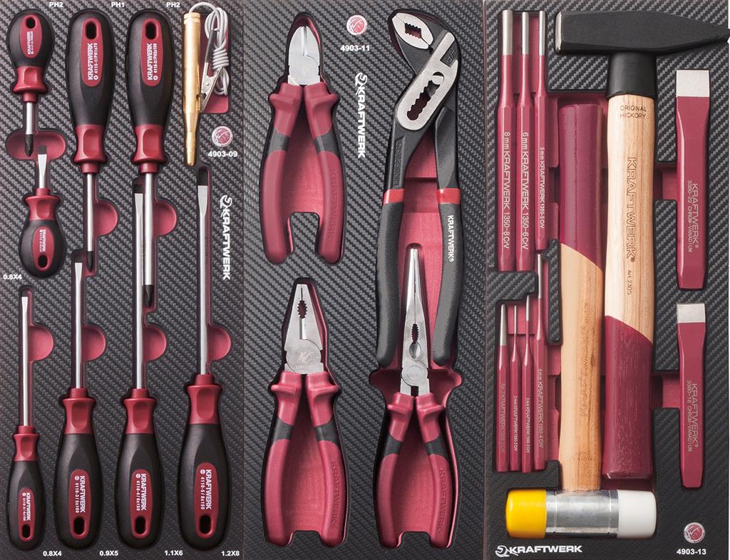 Werkzeugeinlagen Bestückt KRAFTWERK