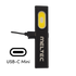Mini-LED Akku-Handleuchte MELTEC - 450 Lumen
