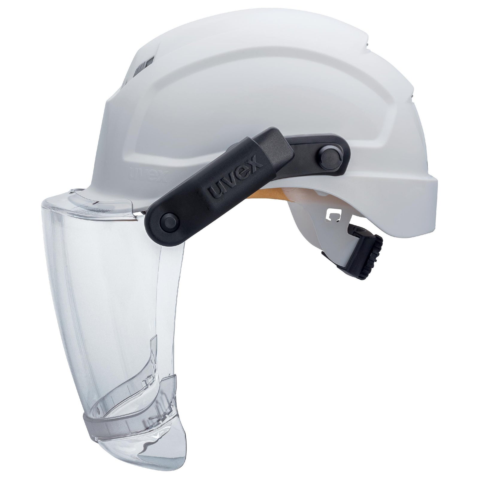 uvex pheos Visier magnetisch innen beschlagfrei, außen extrem kratzfest und chemikalienbeständig mit schmalem Kinnschutz