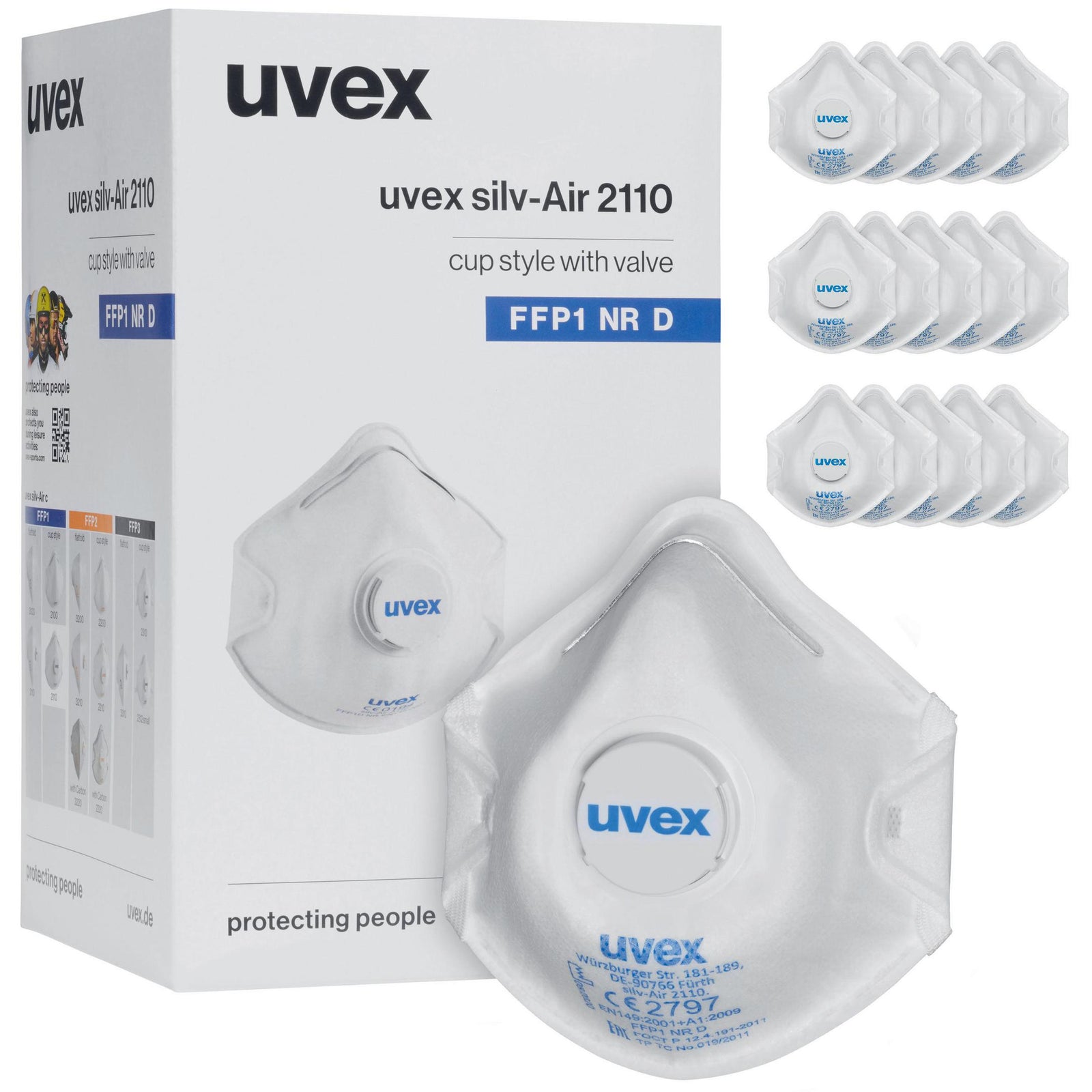 uvex silv-Air classic 2110 Atemschutzmaske FFP1