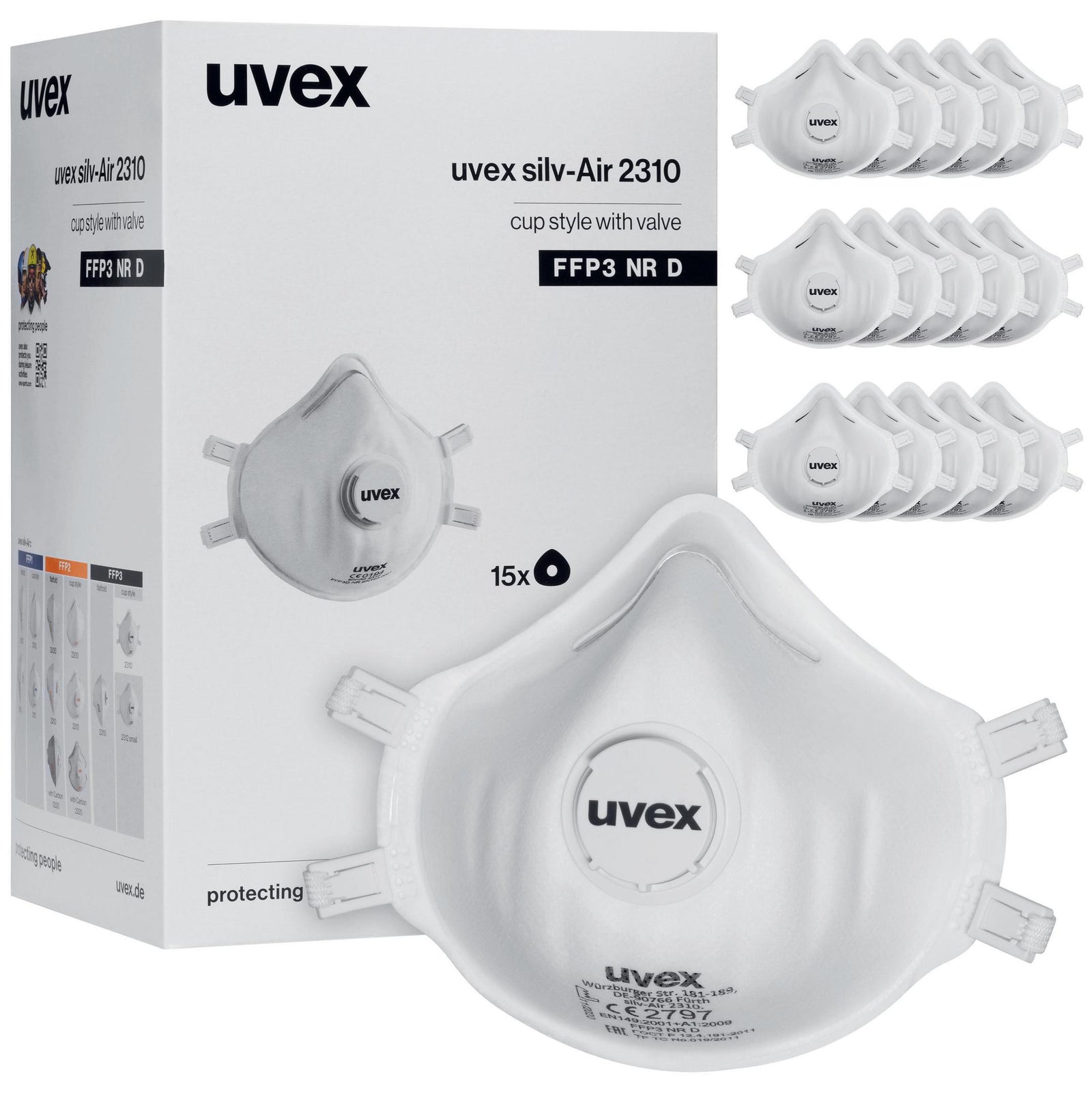 uvex silv-Air classic 2310 Atemschutzmaske FFP3