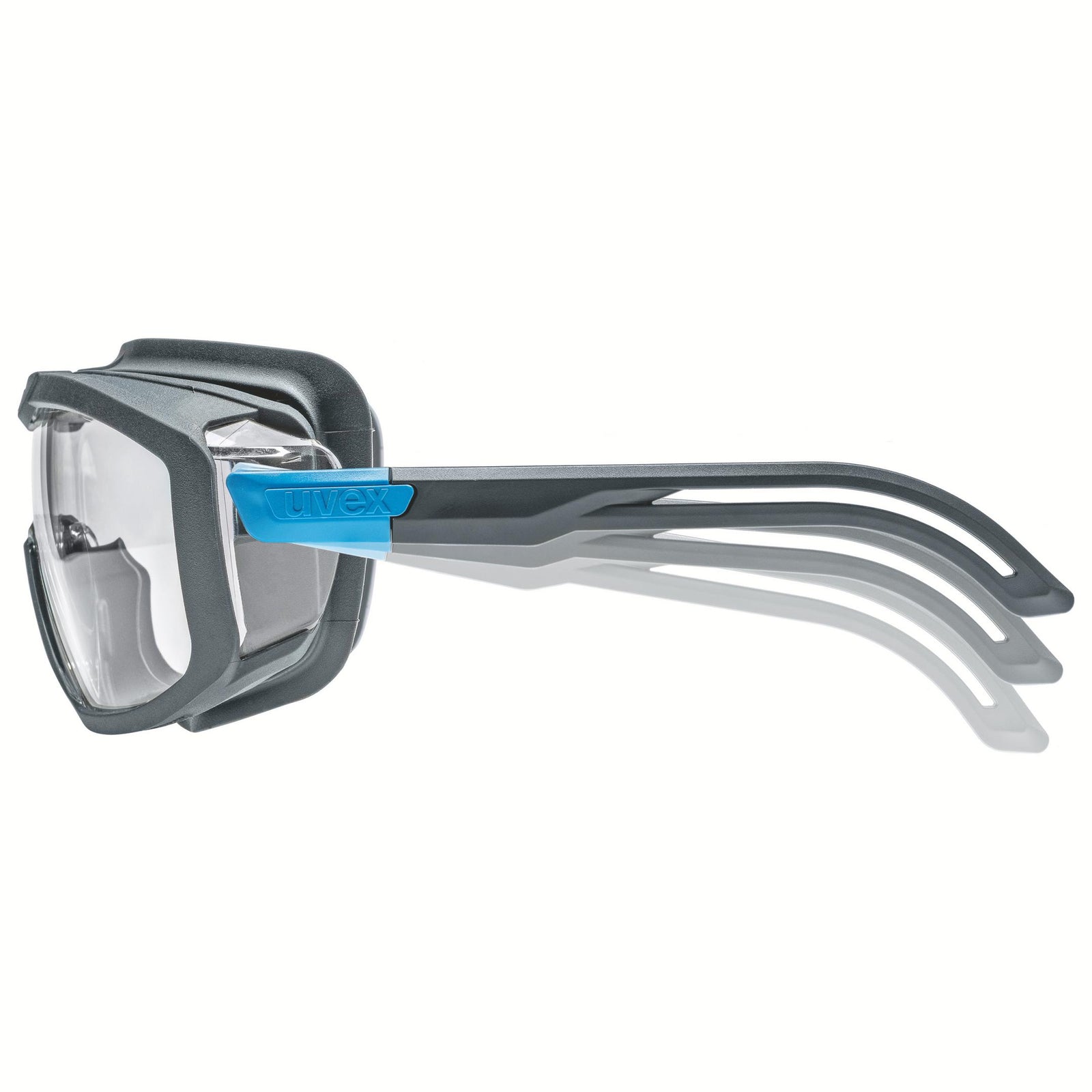 uvex i-guard Bügelbrille innen beschlagfrei, außen extrem kratzfest und chemikalienbeständig