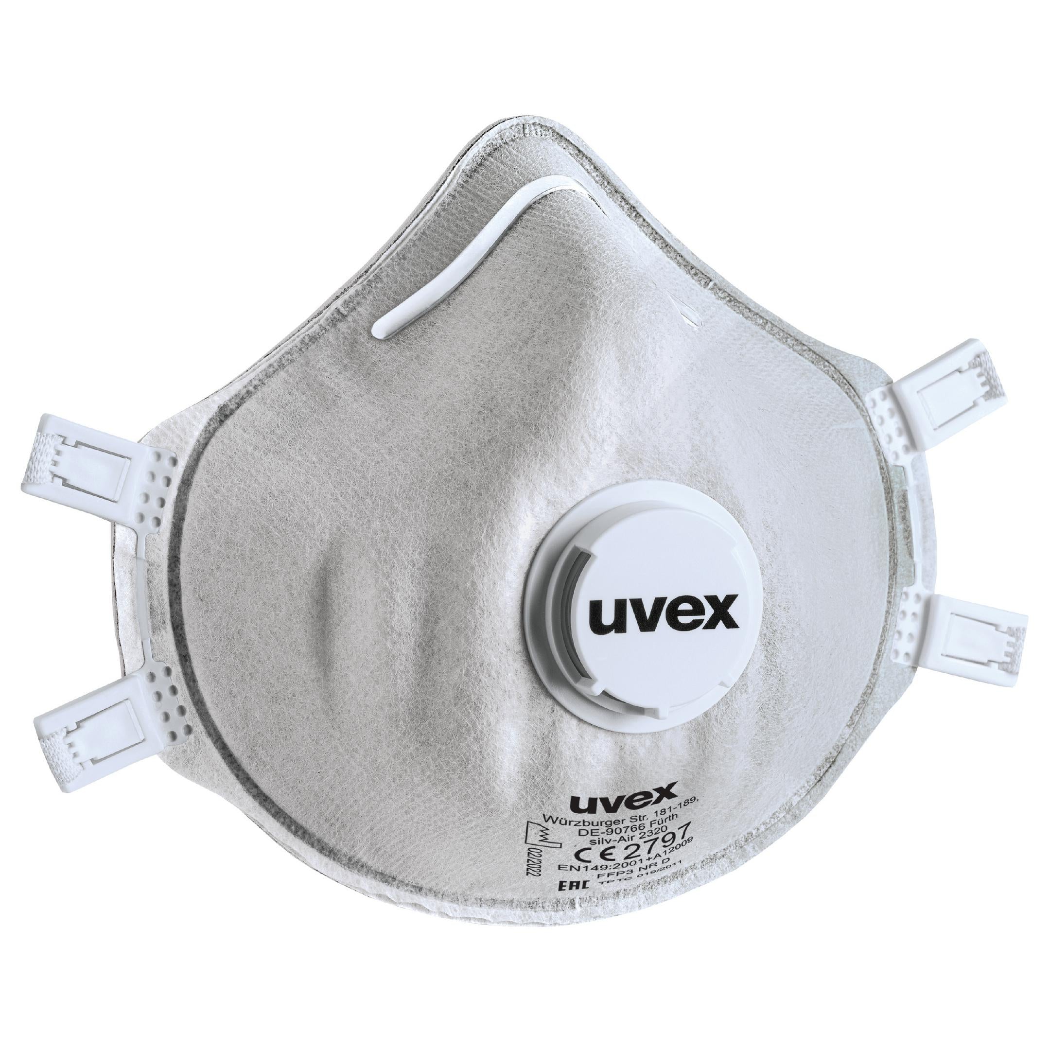 uvex silv-Air classic 2320 Atemschutzmaske FFP3 Retailverpackung (3 Stück)