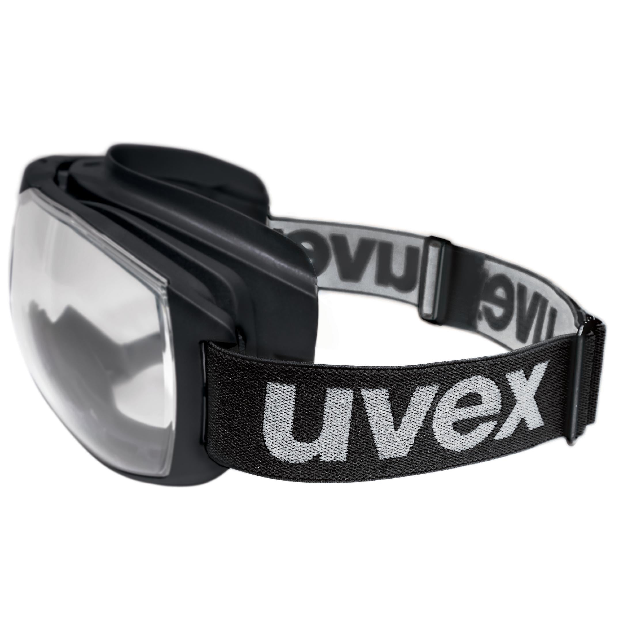 uvex megasonic Vollsichtbrille außen kratzfest, innen dauerhaft beschlagfrei