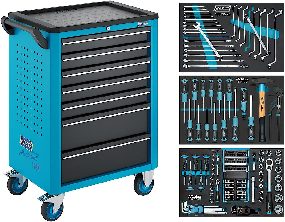 Werkstattwagen i 176N-7 ∙ 193-teilig ∙ 7 Schubladen