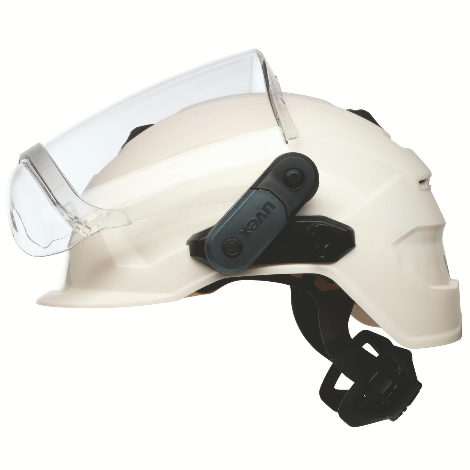 uvex pronamic Visier innen beschlagfrei, außen extrem kratzfest und chemikalienbeständig mit Kinnschutz