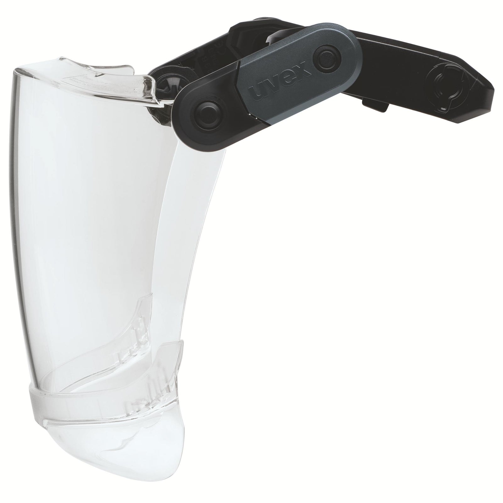 uvex pronamic Visier innen beschlagfrei, außen extrem kratzfest und chemikalienbeständig mit Kinnschutz