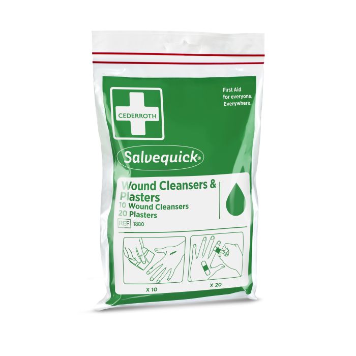 95955 - Beutel Mit Salvequick Pflaster Und Savett Wundreiniger Ref 1880