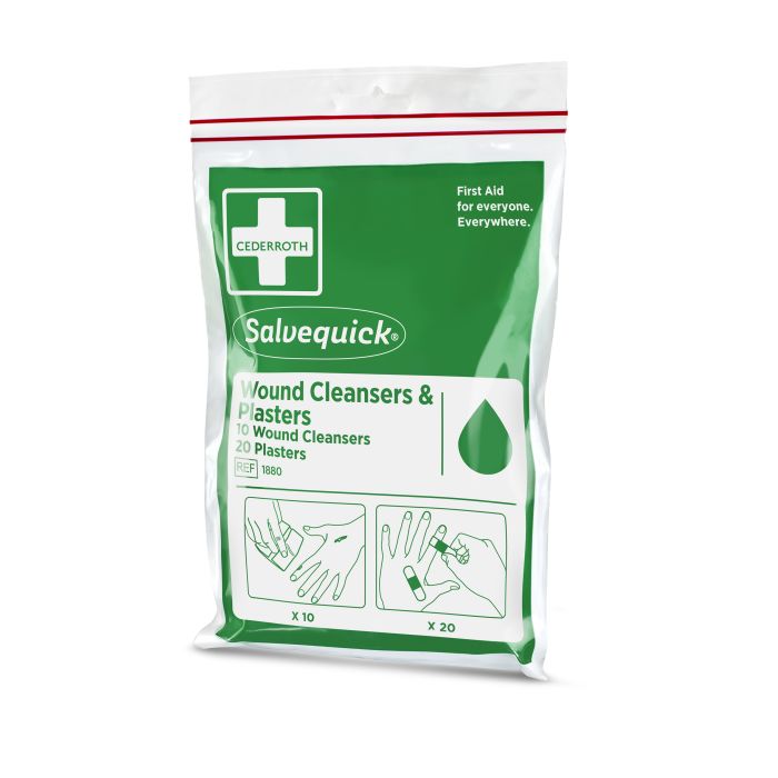 95955 - Beutel Mit Salvequick Pflaster Und Savett Wundreiniger Ref 1880