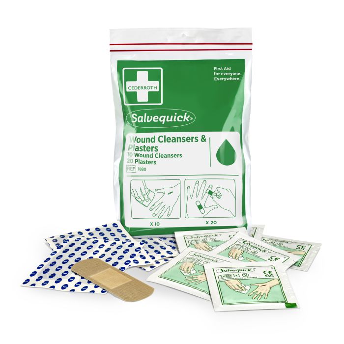 95955 - Beutel Mit Salvequick Pflaster Und Savett Wundreiniger Ref 1880