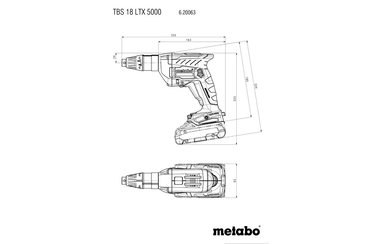TBS 18 LTX BL 5000 (620063840) Akku-Trockenbauschrauber
