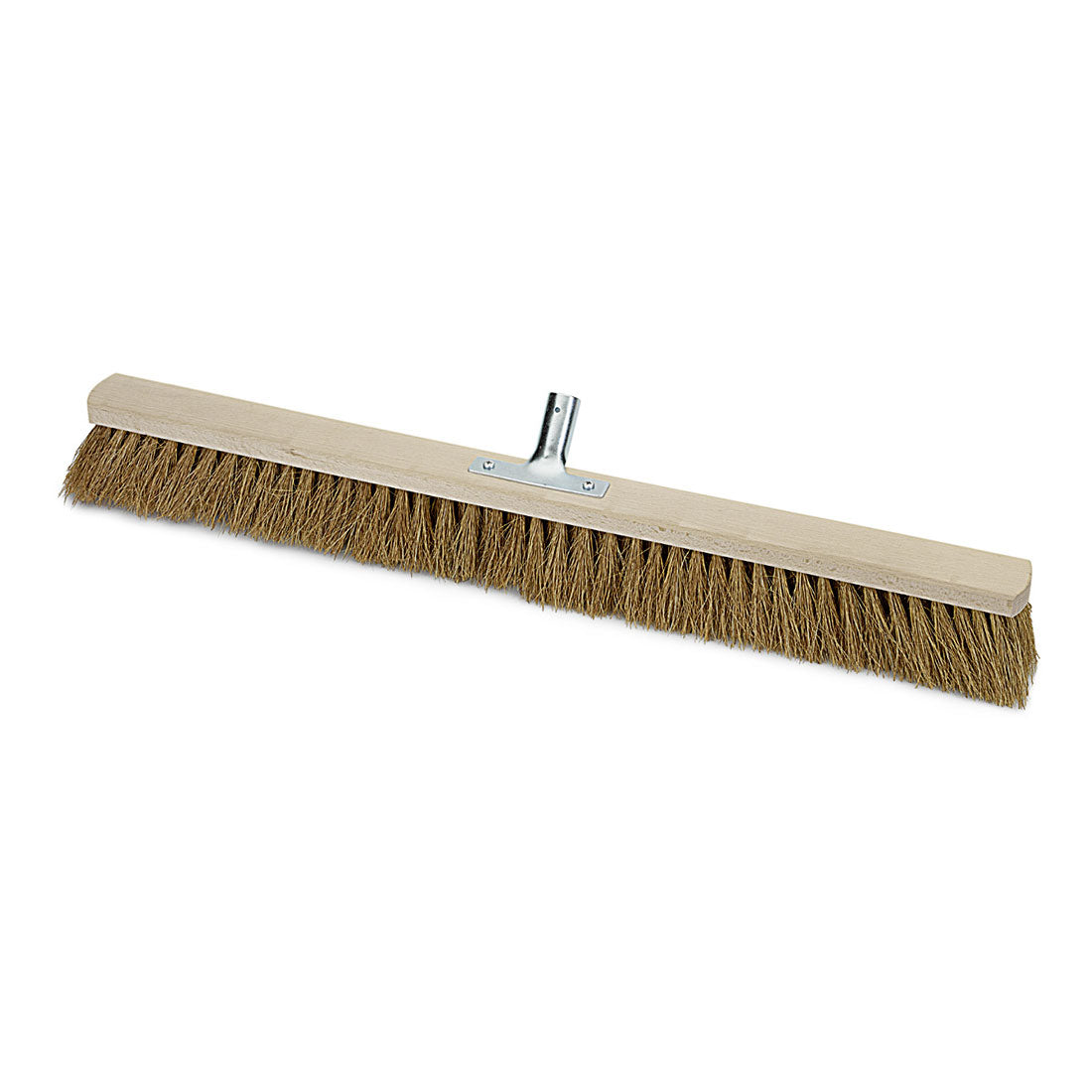 Saalbesen Naturkokos mit Metallstielhalter