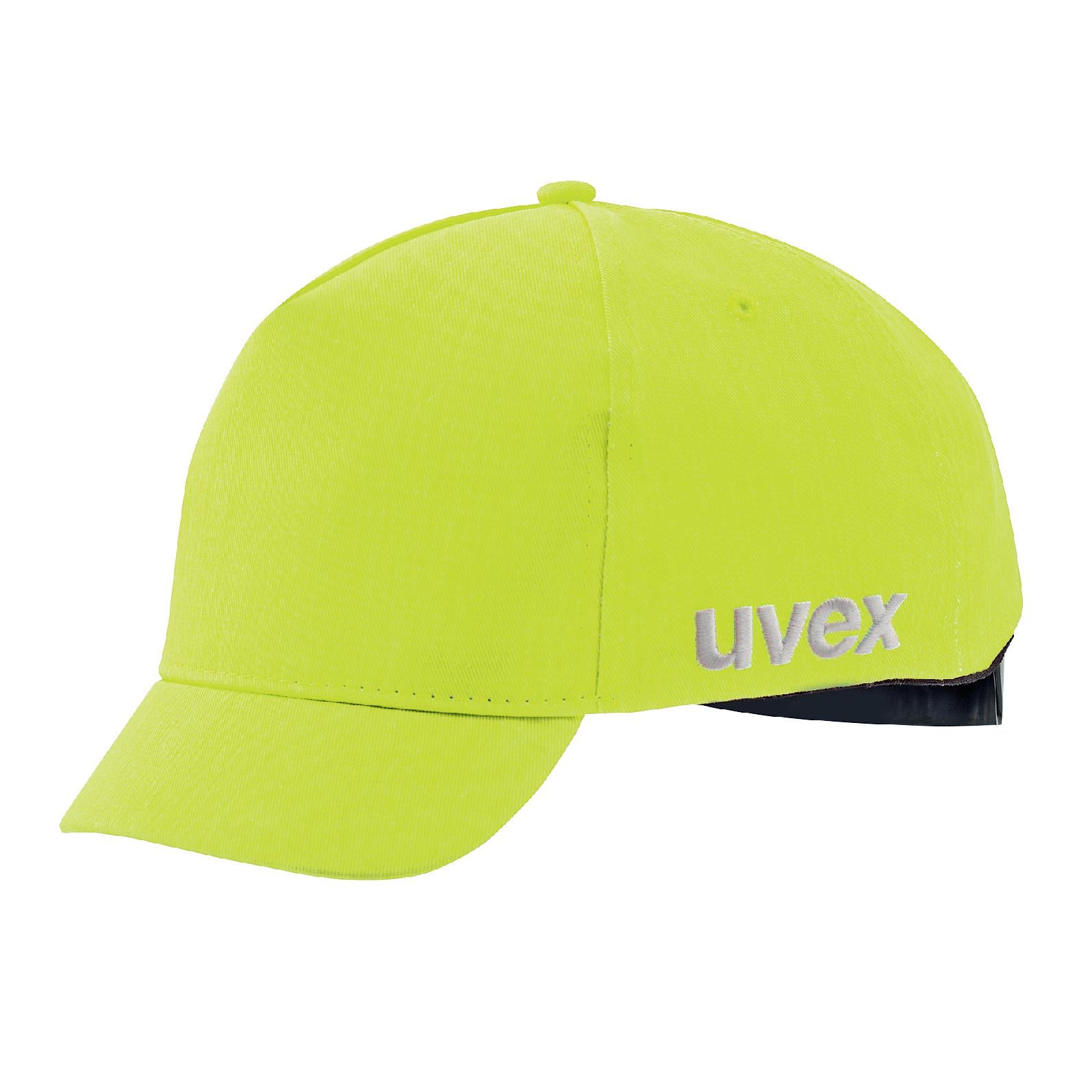 uvex Anstoßkappe u-cap sport hi-viz gelb mit kurzem Schirm 55-59 cm