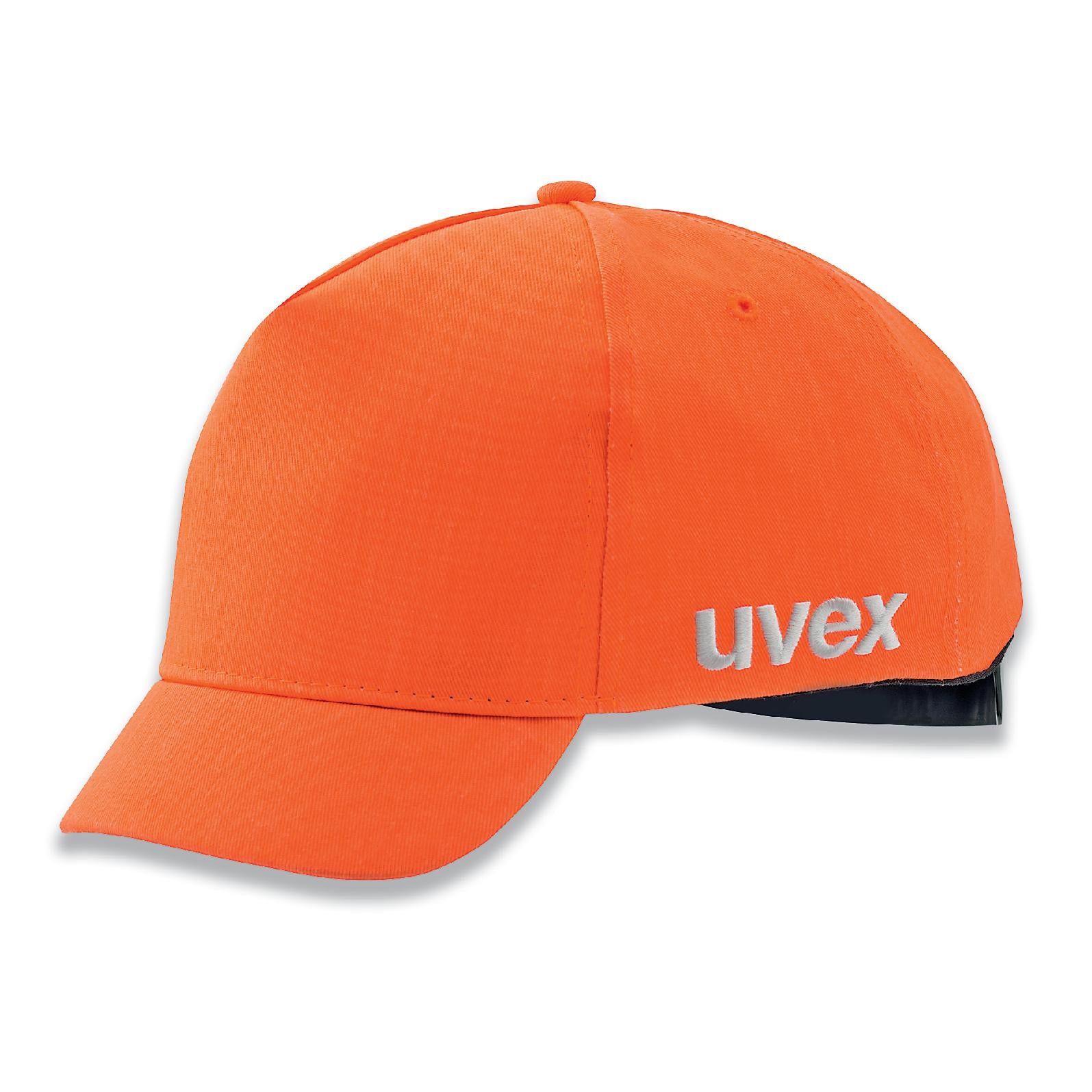 uvex Anstoßkappe u-cap sport hi-viz orange mit kurzem Schirm 60-63 cm