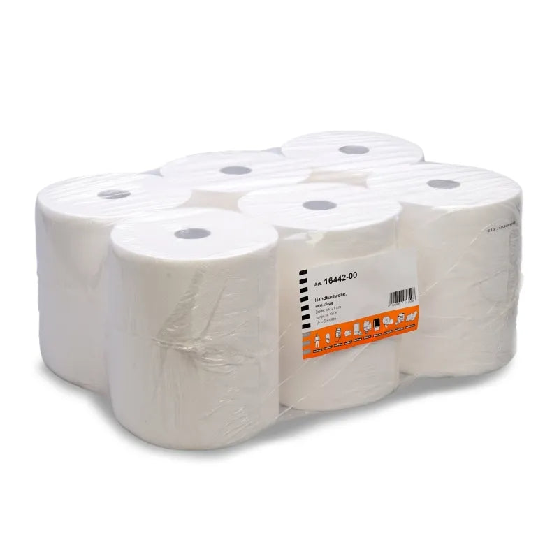 Handtuchrolle, hochweiss, 2-lagig, ca. 210 mm x 130 m, nicht perforiert