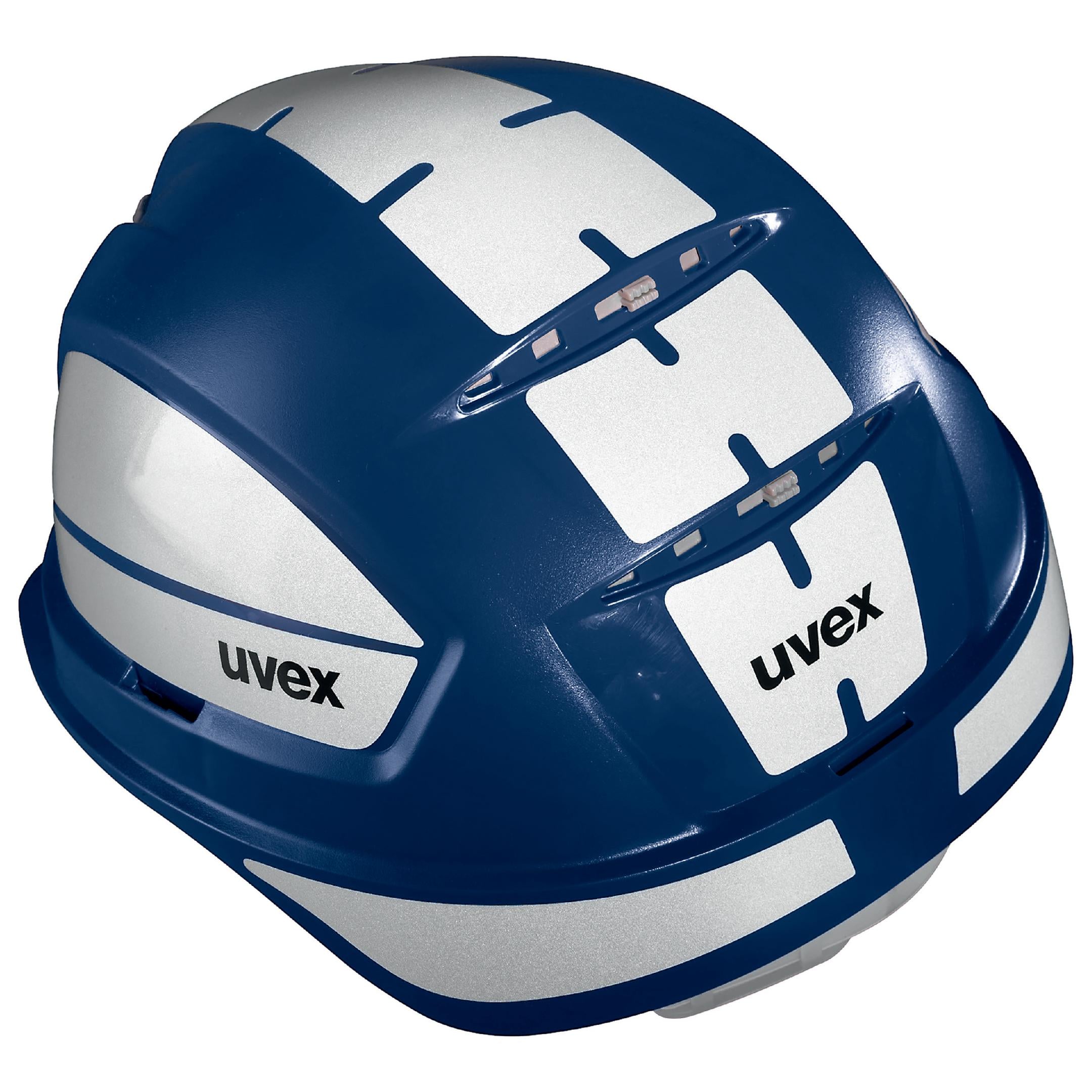 uvex pheos B-S-WR Schutzhelm blau mit Reflexset L