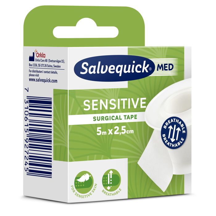 95905 Heftpflaster Sensitive 2,5 Cm X 5 M Salvequik Salvequickmed Sensitive Tape Ref 310366