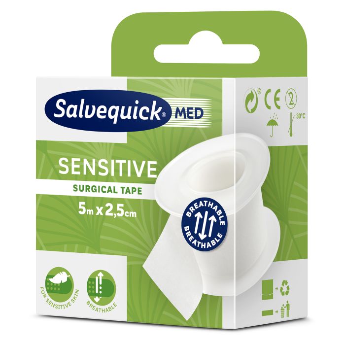 95905 Heftpflaster Sensitive 2,5 Cm X 5 M Salvequik Salvequickmed Sensitive Tape Ref 310366