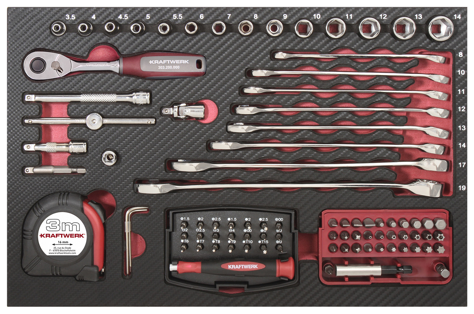 Profi-Alu-Werkzeugkoffer KW 123-tlg.