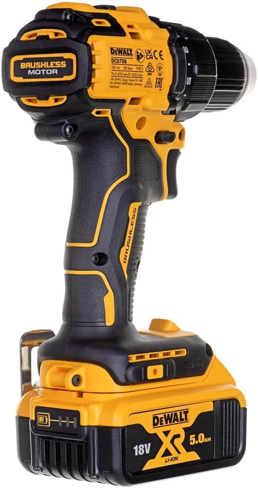 DCD708P3T-QW - Akku-Bohrschrauber, 18 Volt (mit 3 Akkus á 5 Ah)