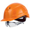 uvex pheos IES Schutzhelm orange mit Schutzbrille 9192215