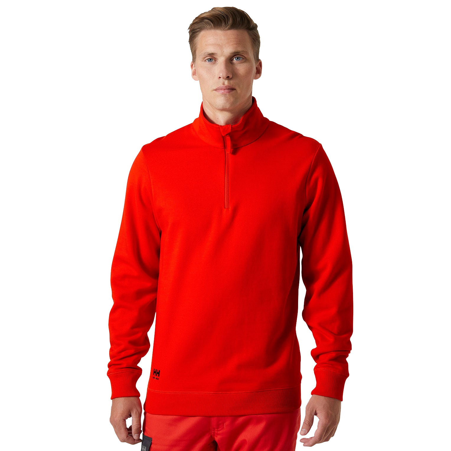 Manchester Sweatshirt mit halbem Reißverschluss