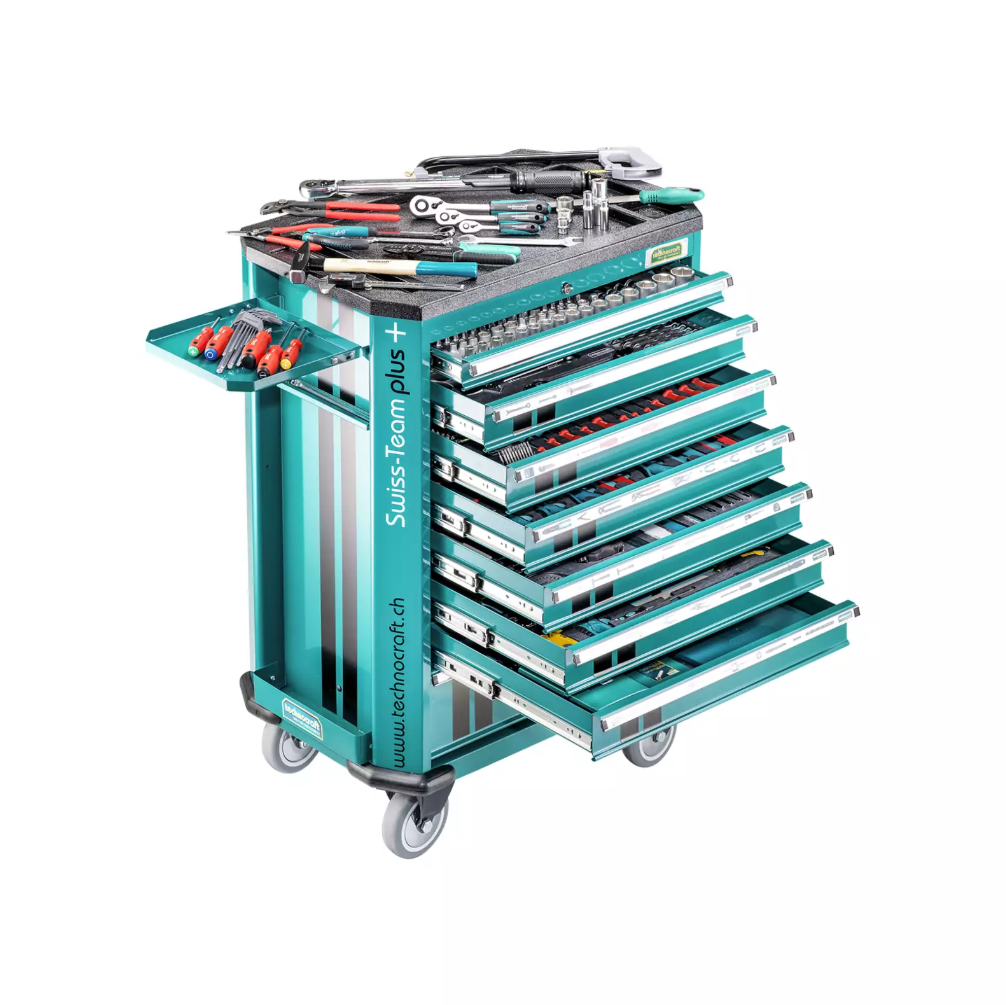 technocraft Werkstattwagen SWISS TEAM PLUS+ 743-tlg.
