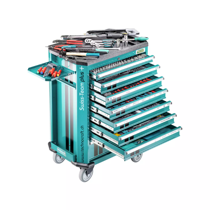 technocraft Werkstattwagen SWISS TEAM PLUS+ PRO 743-tlg.
