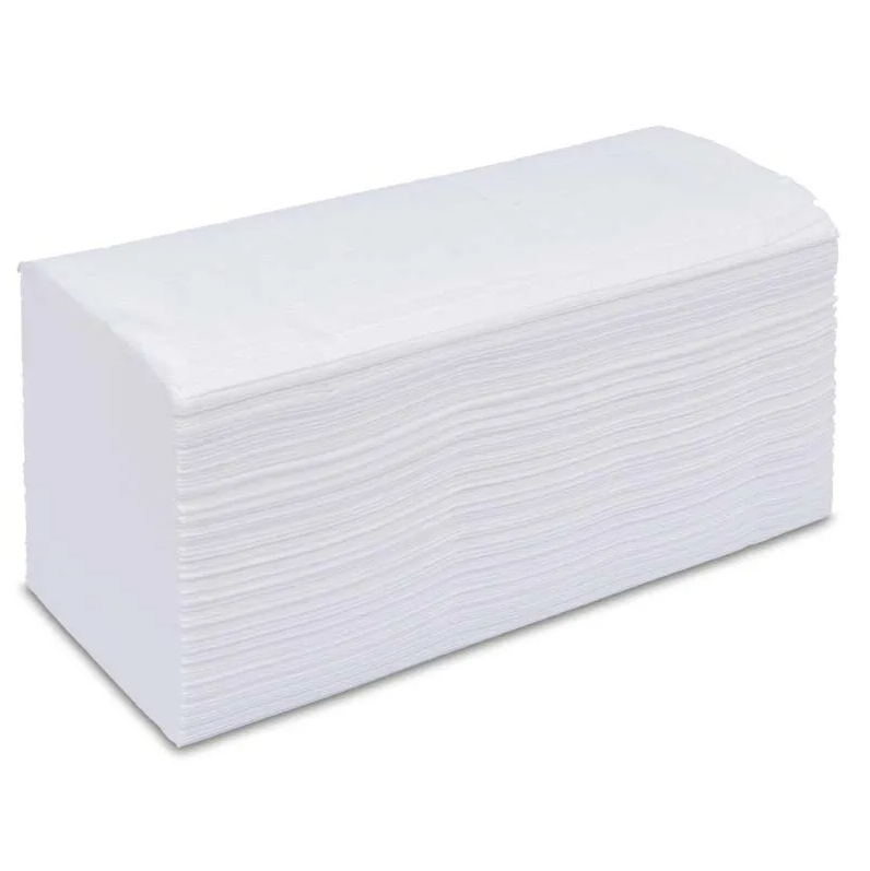 Falthandtuch V-Falz, weiss, 2-lagig, ca. 215 x 210 mm