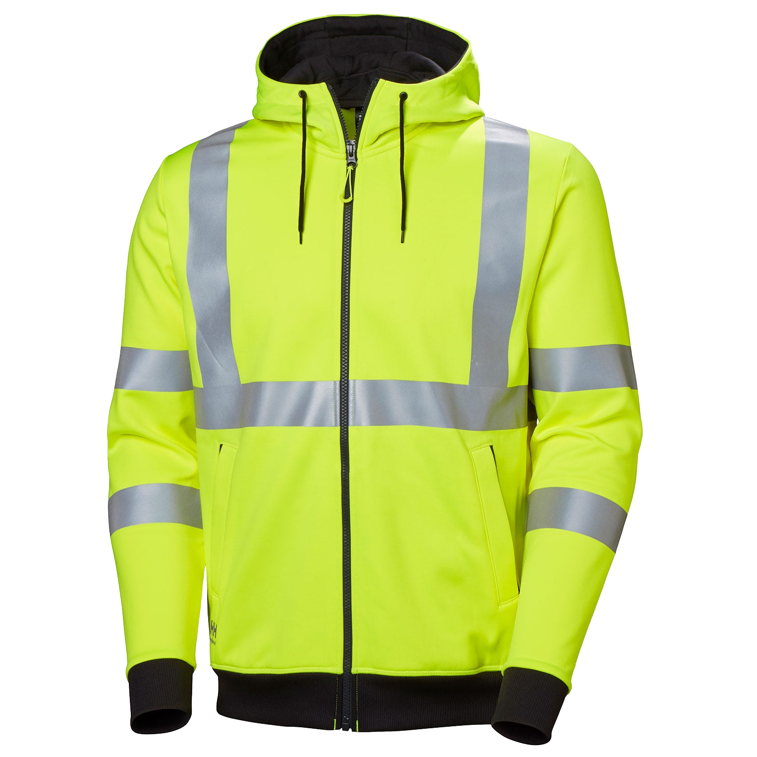 Addvis Hi Vis Kapuzenpullover mit Reißverschluss