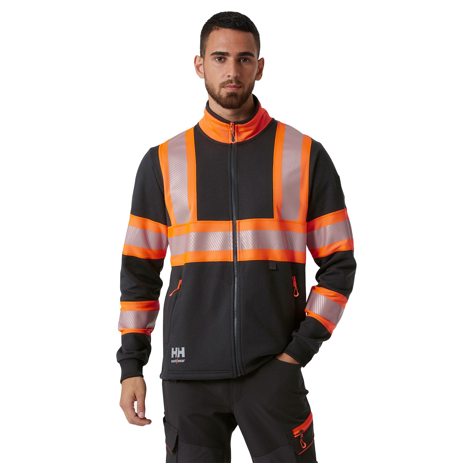 ICU Hi Vis Sweatshirt mit Reißverschluss