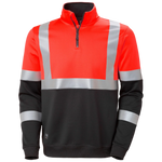 Addvis Hi Vis Sweatshirt Klasse 1 mit halbem Reißverschluss