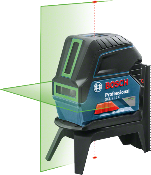 GCL 2-15 G Professional Kombilaser im Handwerkerkoffer mit 3 x Batterie (AA), Drehhalterung