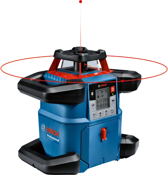 GRL 600 CHV Professional Rotationslaser in L-BOXX 374 mit 4 x Batterie (LR20), Laser-Empfänger LR 60 Professional (0 601 069 P00)