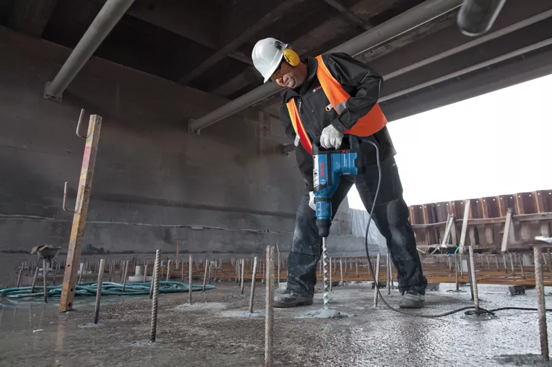 GBH 8-45 D Professional im Handwerkerkoffer mit Zusatzhandgriff