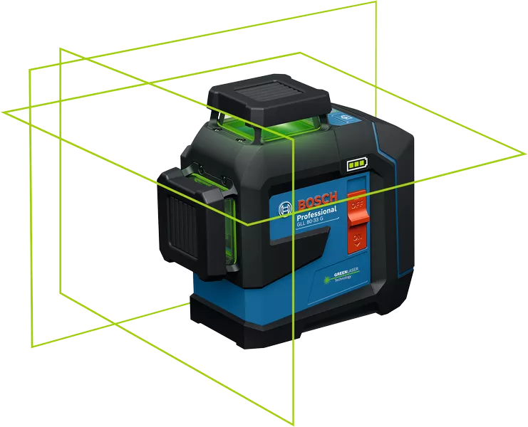 GLL 80-33 G Professional Linienlaser im Handwerkerkoffer mit Universalhalterung LB 10