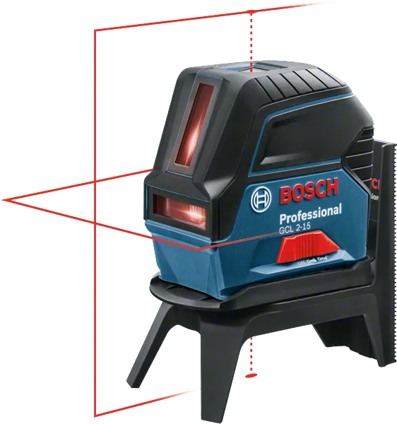 GCL 2-15 Professional Kombilaser im Handwerkerkoffer mit 3 x Batterie (AA), Drehhalterung