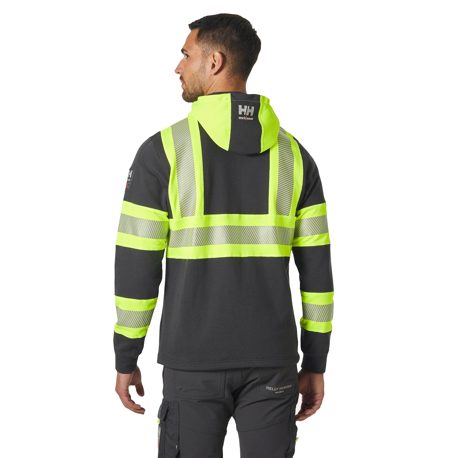 ICU Hi Vis Kapuzenpullover mit Reißverschluss