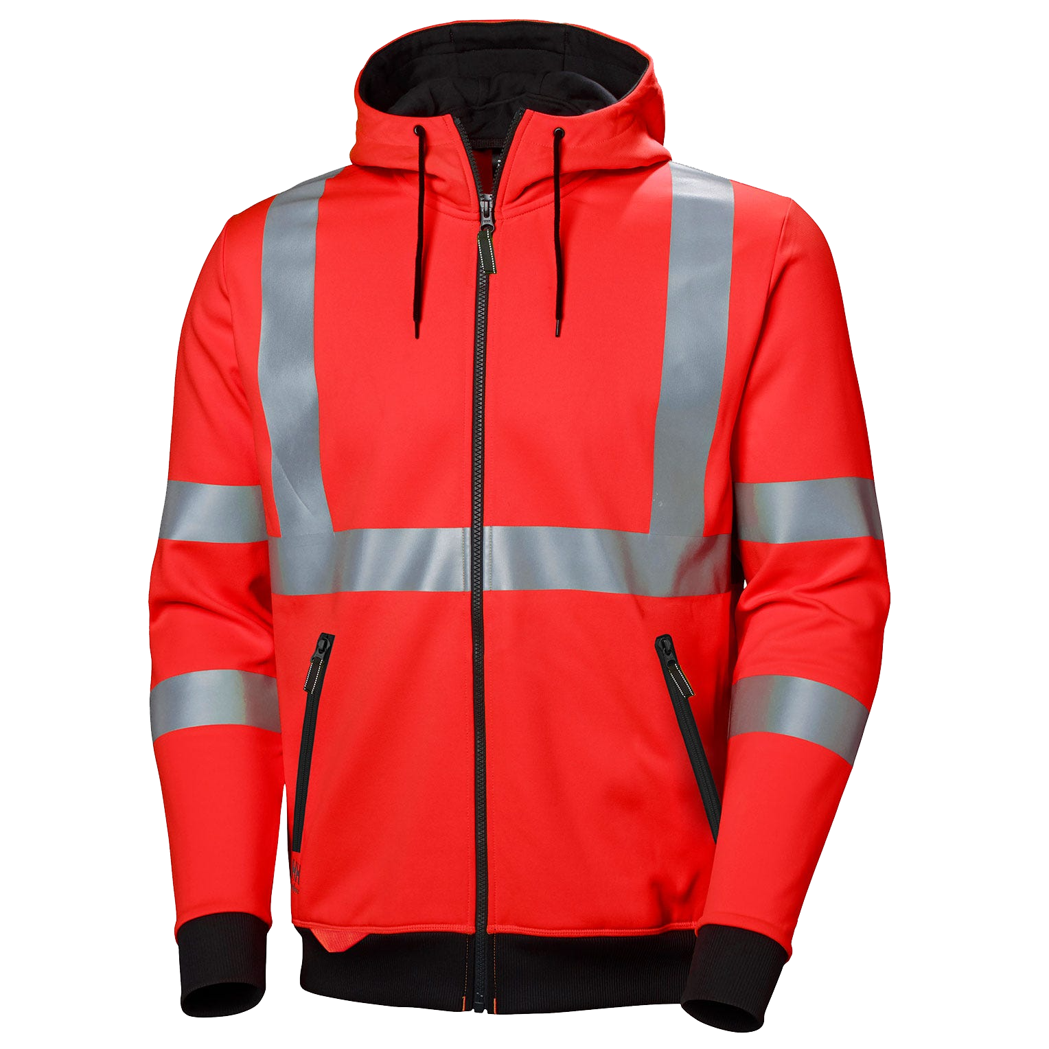 Addvis Hi Vis Kapuzenpullover mit Reißverschluss