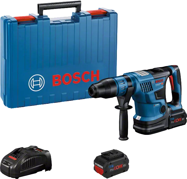 GBH 18V-36 C Professional mit 2 x Li-Ion-Akku ProCORE18V 8.0Ah, Zusatzhandgriff, Bluetooth-Modul