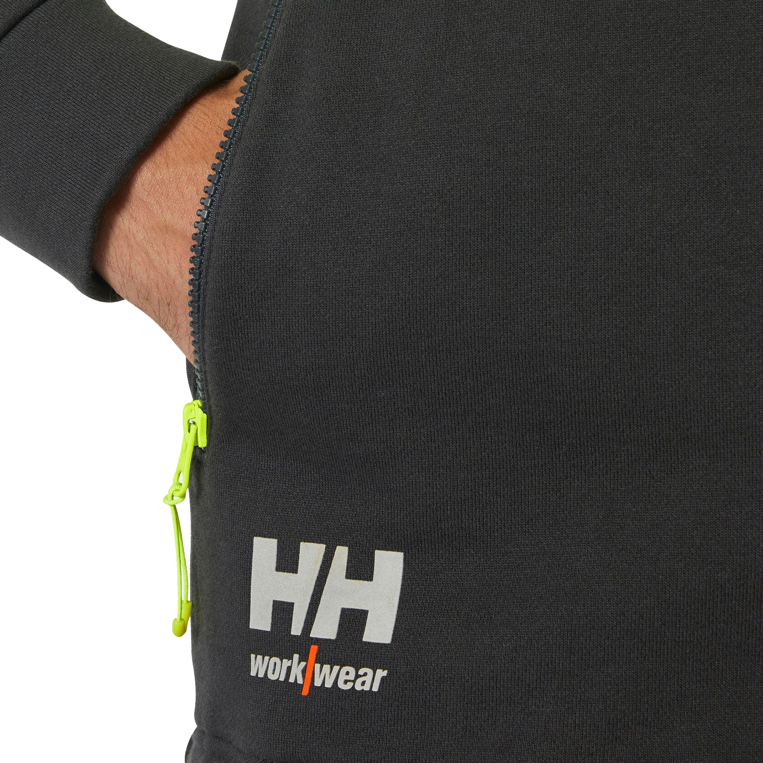 ICU Hi Vis Kapuzenpullover mit Reißverschluss