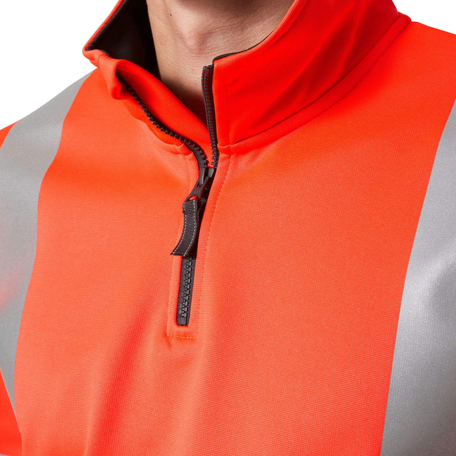 Addvis Hi Vis Sweatshirt Klasse 1 mit halbem Reißverschluss